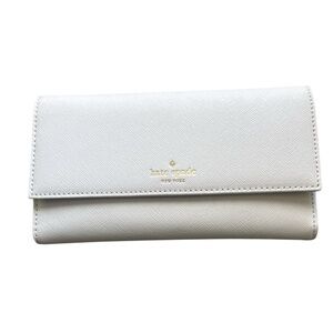 Kate Spade Gray Leather Phone Wallet